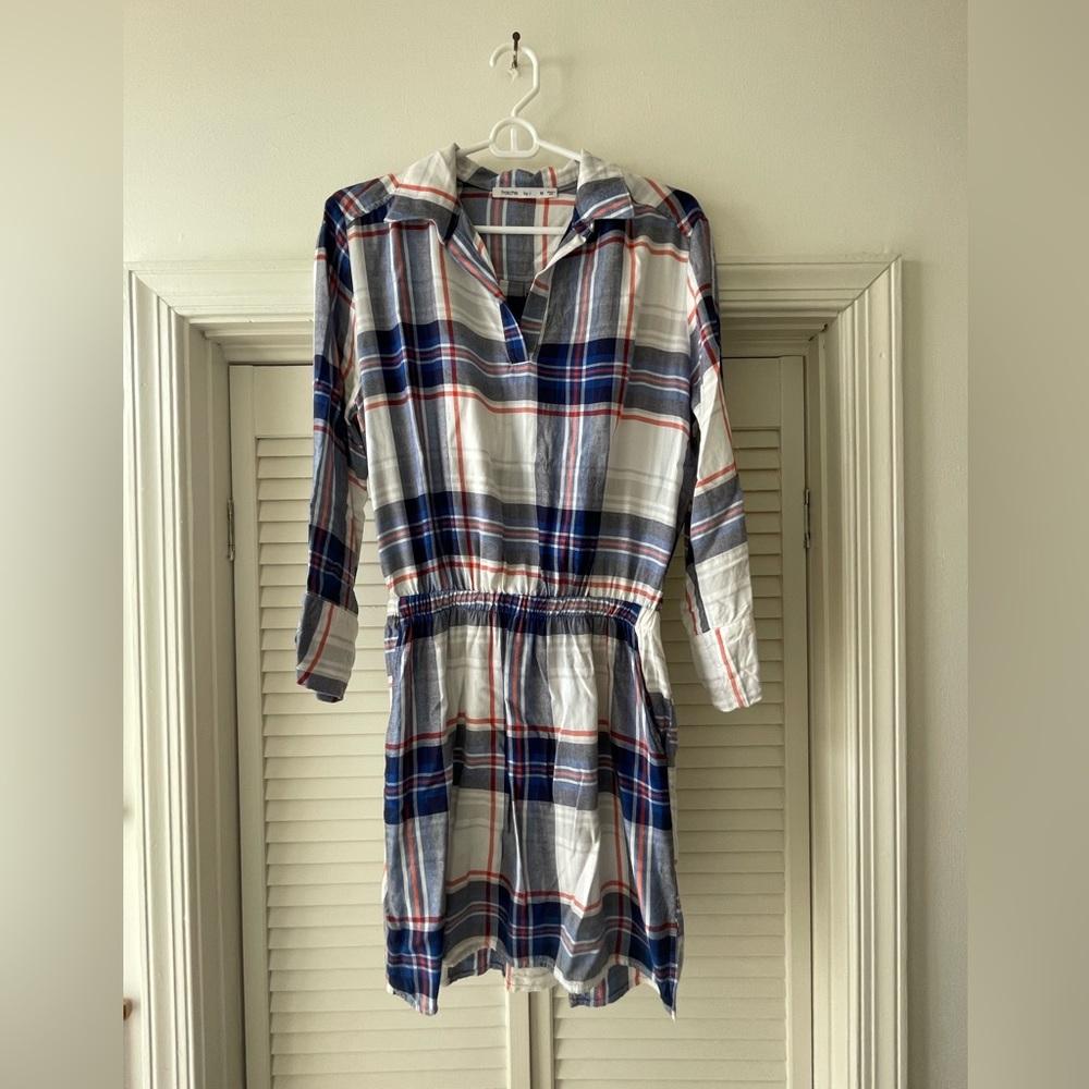 Fraiche Plaid Light Flannel Dress - Elastic Waist - Medium - Soft